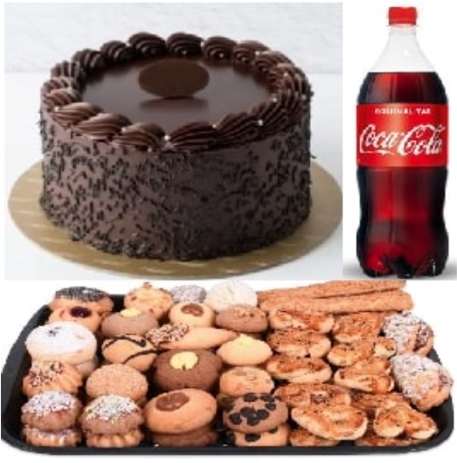 1 Litre Kola Dahil 6-9 Kişilik Pasta Menüsü pasta