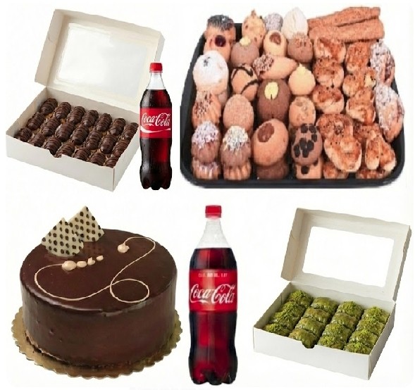 Fıstıklı Baklavalı 4-6 Kişilik Pasta Menüsü pasta