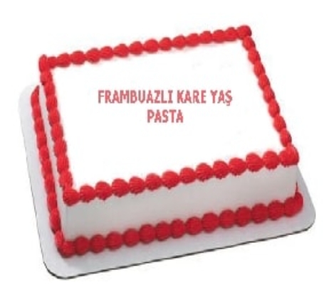 Şık ve Sade Tasarımlı 45 Kişilik Frambuazlı Pasta pasta