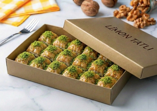 Taze Fırınlanmış 1000 Gr Fıstıklı Baklava pasta